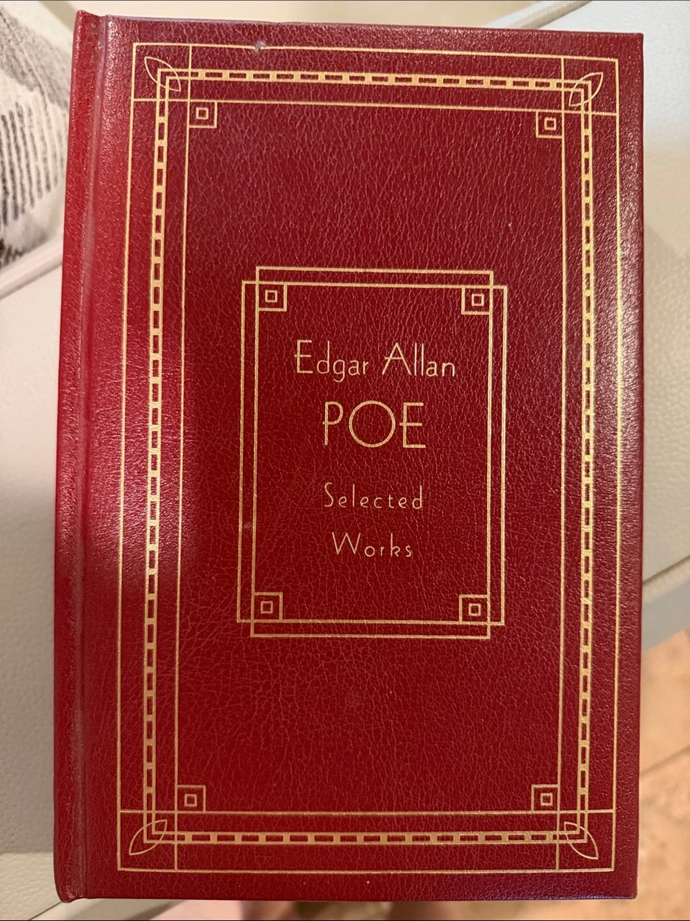Edgar Allan Poe Selected Works Hardcover - Red
